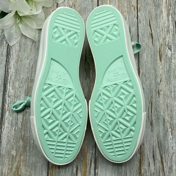 Chuck Taylor All Star Lift Platform Matte Satin Sneaker Shoes Size 7 - Picture 8 of 16